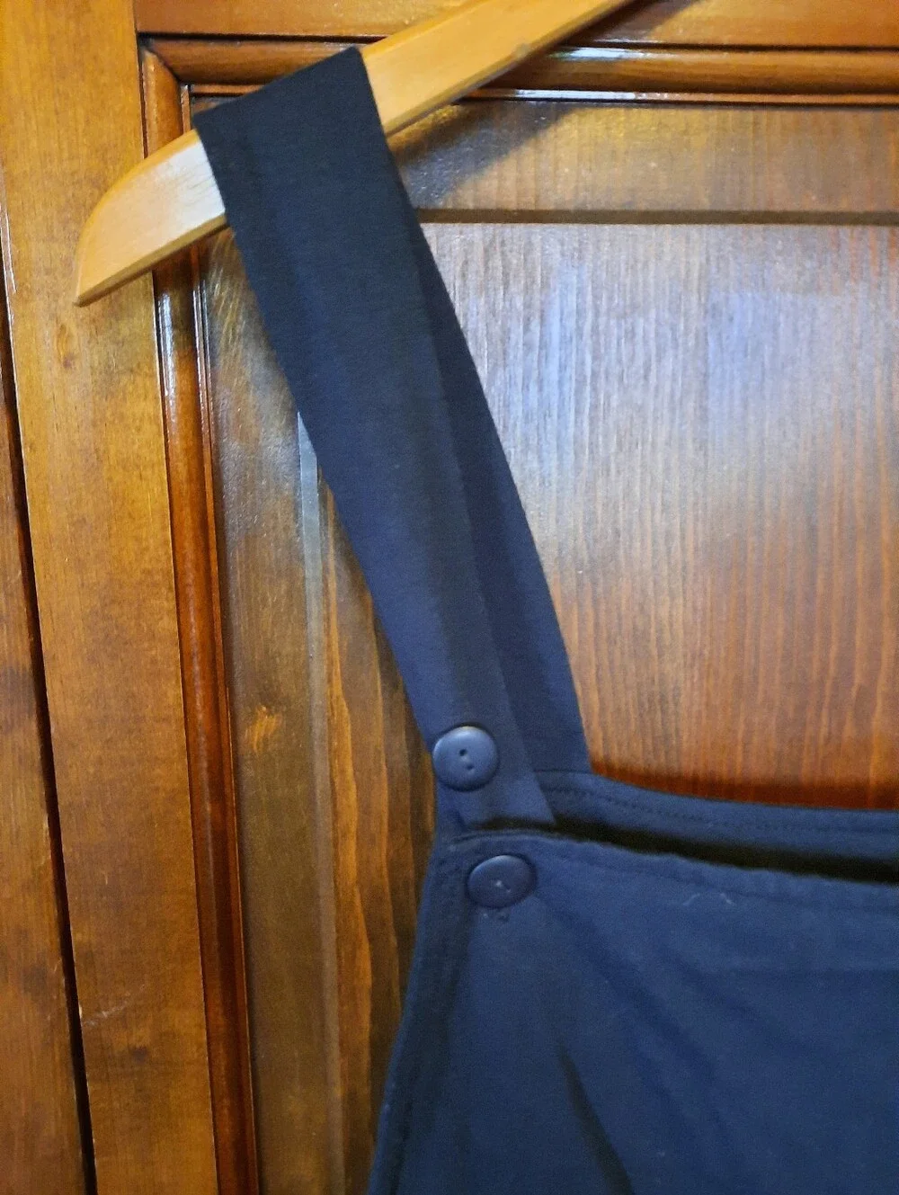 Vintage 90s Duo Maternity Cotton Blend Black Short Overalls Size 1X